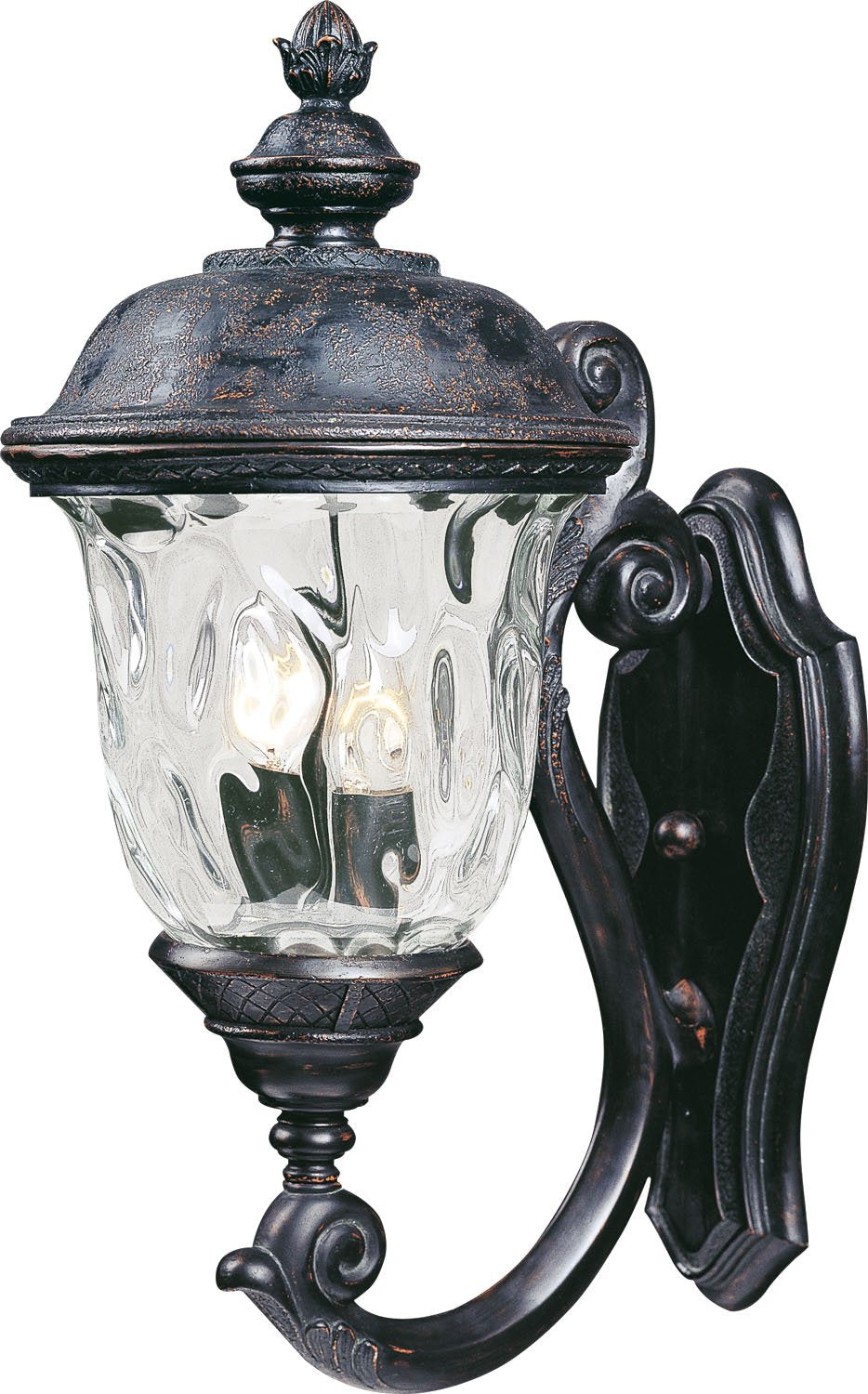 Maxim Carriage House VX - Two Light Outdoor Wall Mount Made with Vivex Material for Coastal Environments